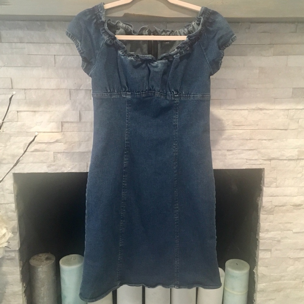 VS MODA INTERNATIONAL STRETCH DENIM DRESS SIZE 8